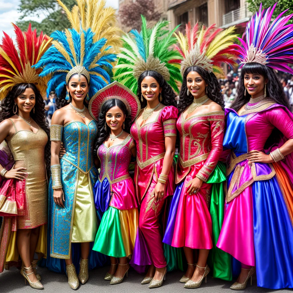 Grupo pessoas rack carnaval confusão