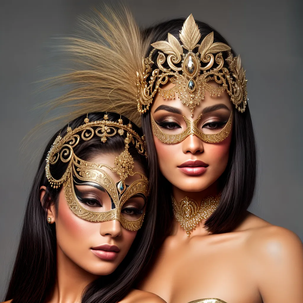 Máscara mascarade luxo joias