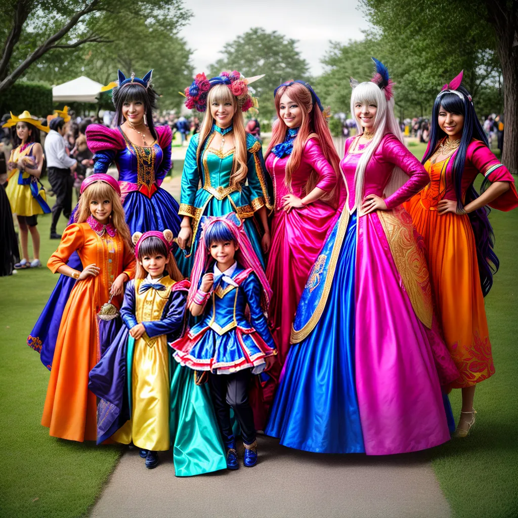 Cosplay anime luxo personagens festa