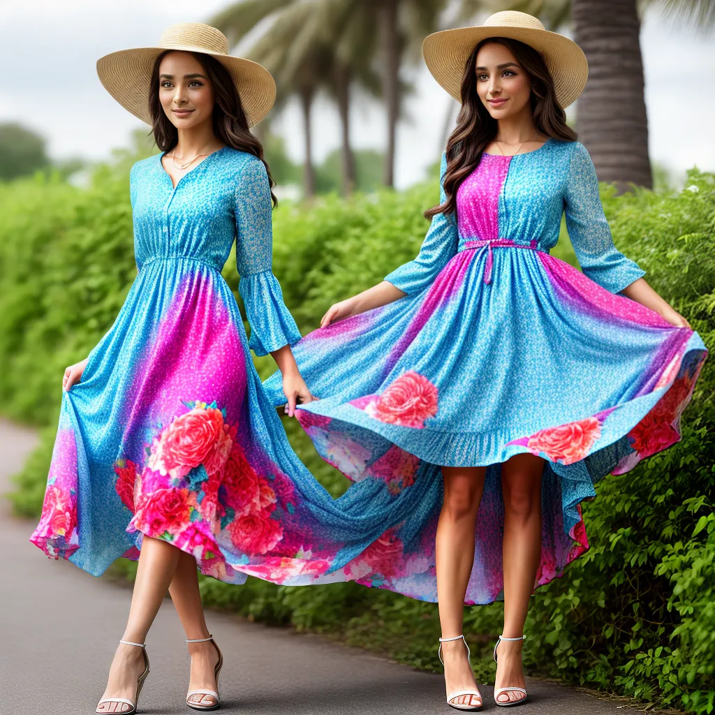 Look primavera vestido floral chapéu
