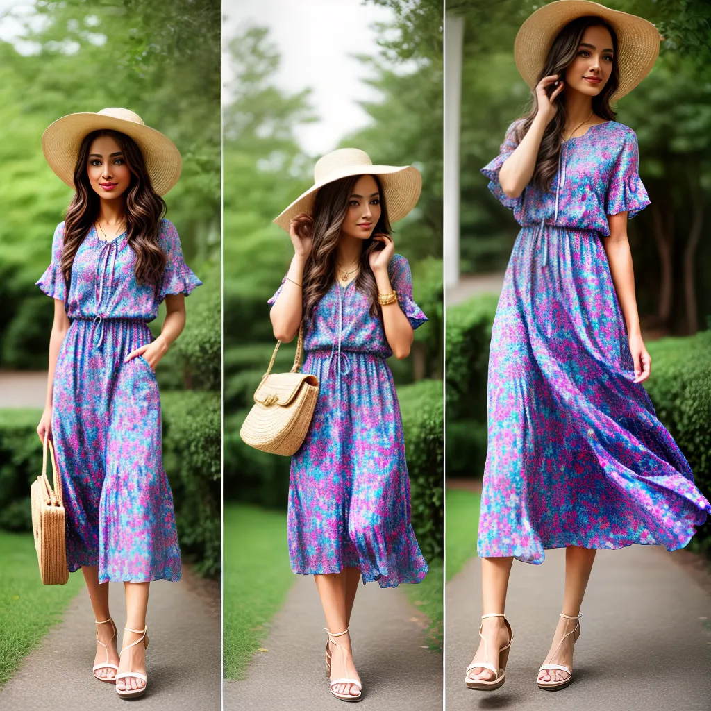 Look primavera vestido floral chapéu flores