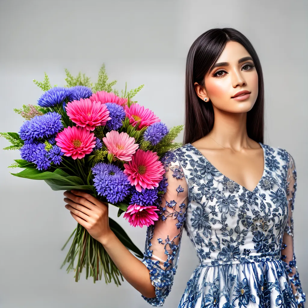 Mulher elegante fantasia primavera