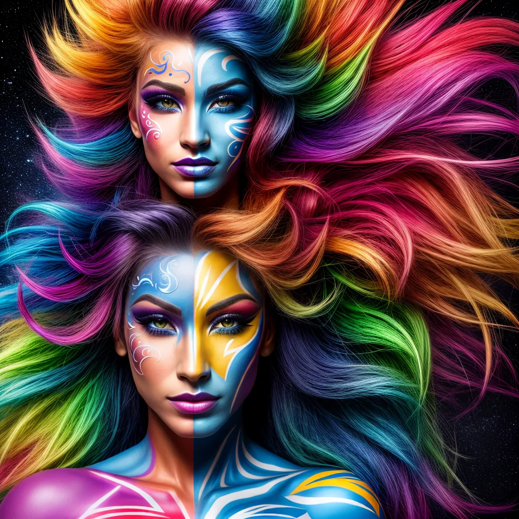 Pintura facial super-heróis transformação