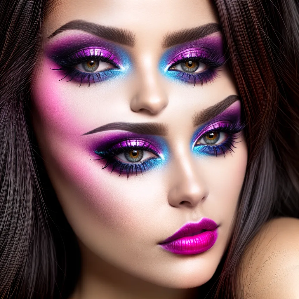 maquiagem fantasia vibrante mulher 1 Maquiagem fantasia vibrante mulher