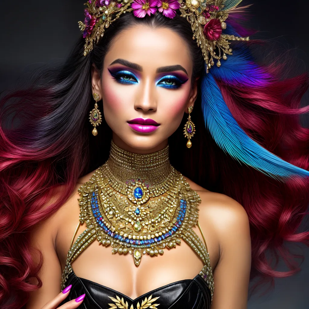 maquiagem fantasia exotica criativa Maquiagem fantasia exótica criativa