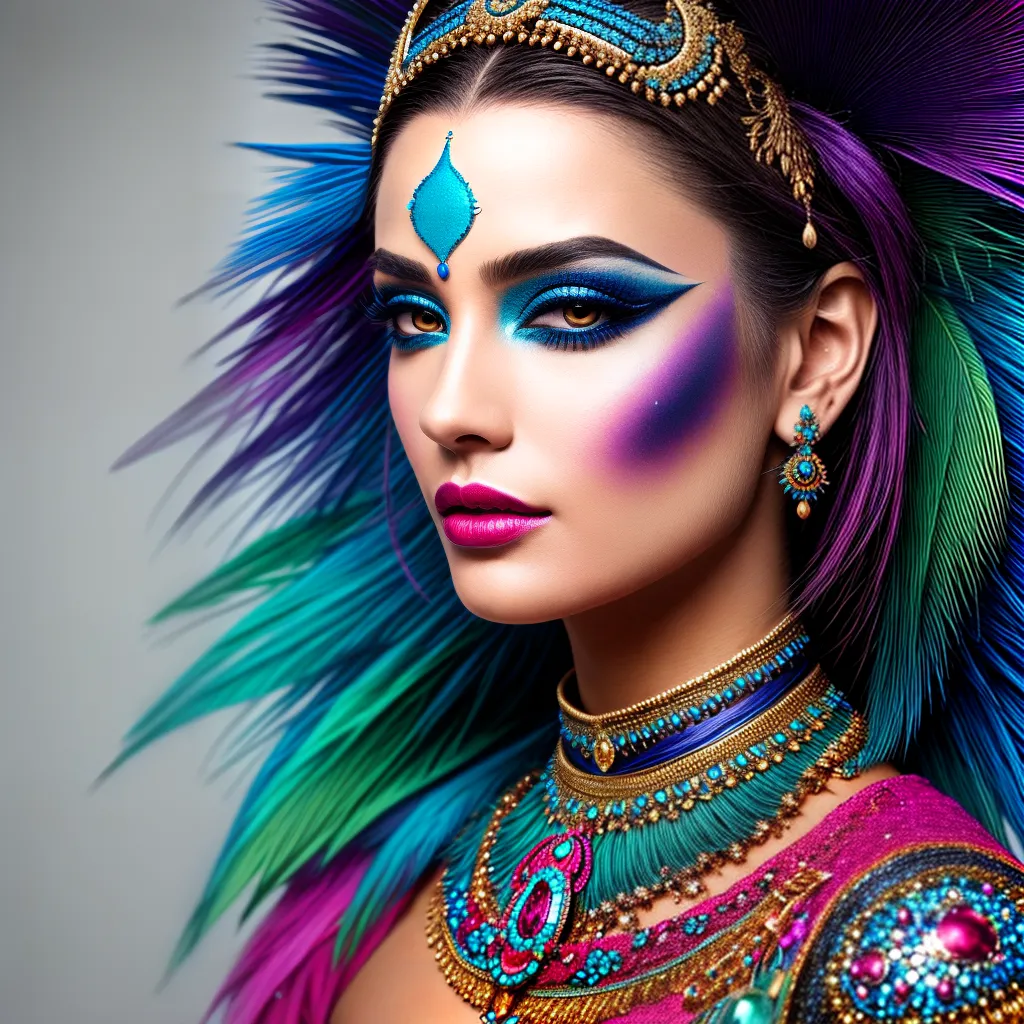 maquiagem fantasia exotica criativa 1 Maquiagem fantasia exótica criativa