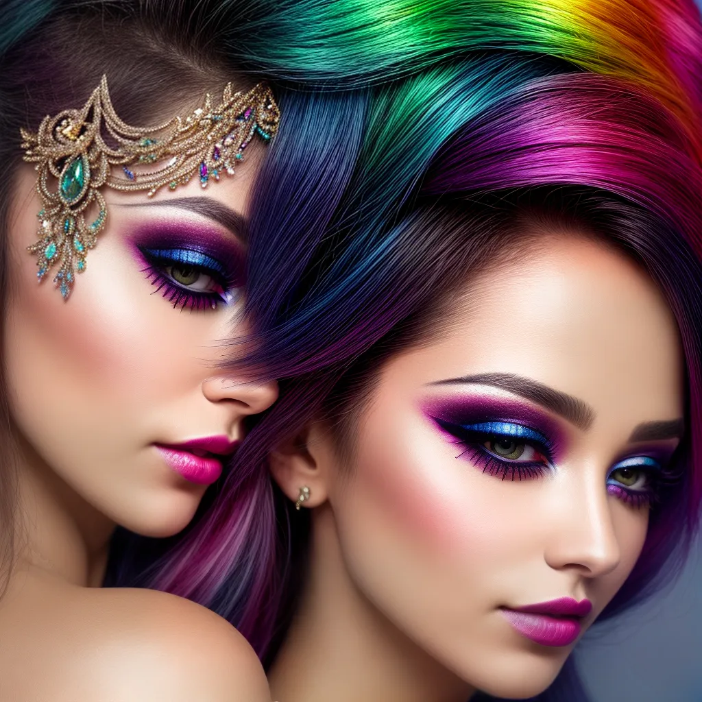Maquiagem fantasia rosto mulher