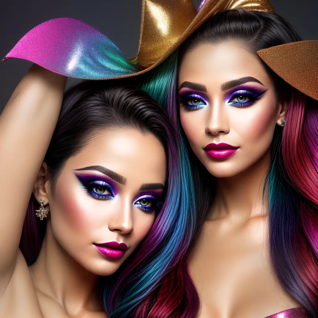 Maquiagem fantasia mulher brilho