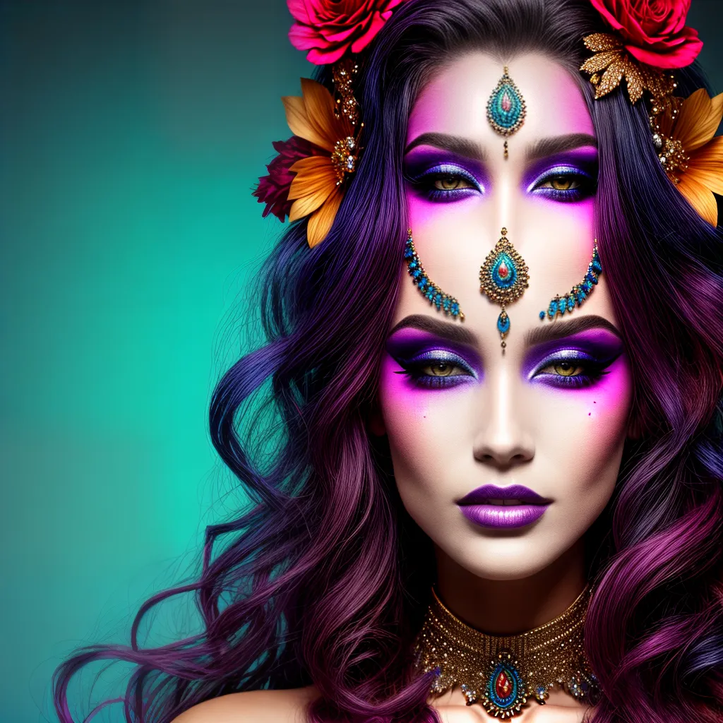 maquiagem fantasia modelo cores brilho 1 Maquiagem fantasia modelo cores brilho