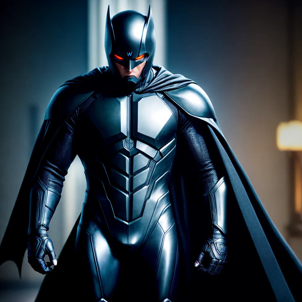 Herói sombrio armadura batman