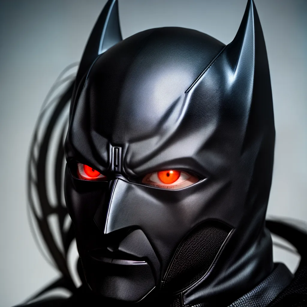 Máscara batman intimidadora olhos brancos