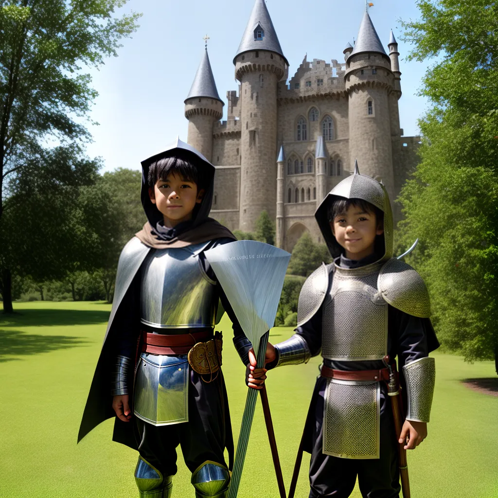 menino cavaleiro fantasia espada castelo Menino cavaleiro fantasia espada castelo