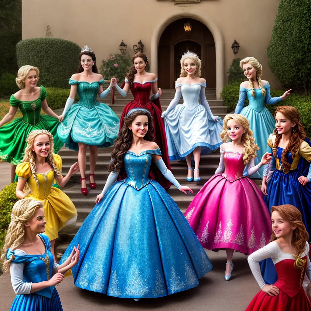 Princesas disney collage icônico mágico