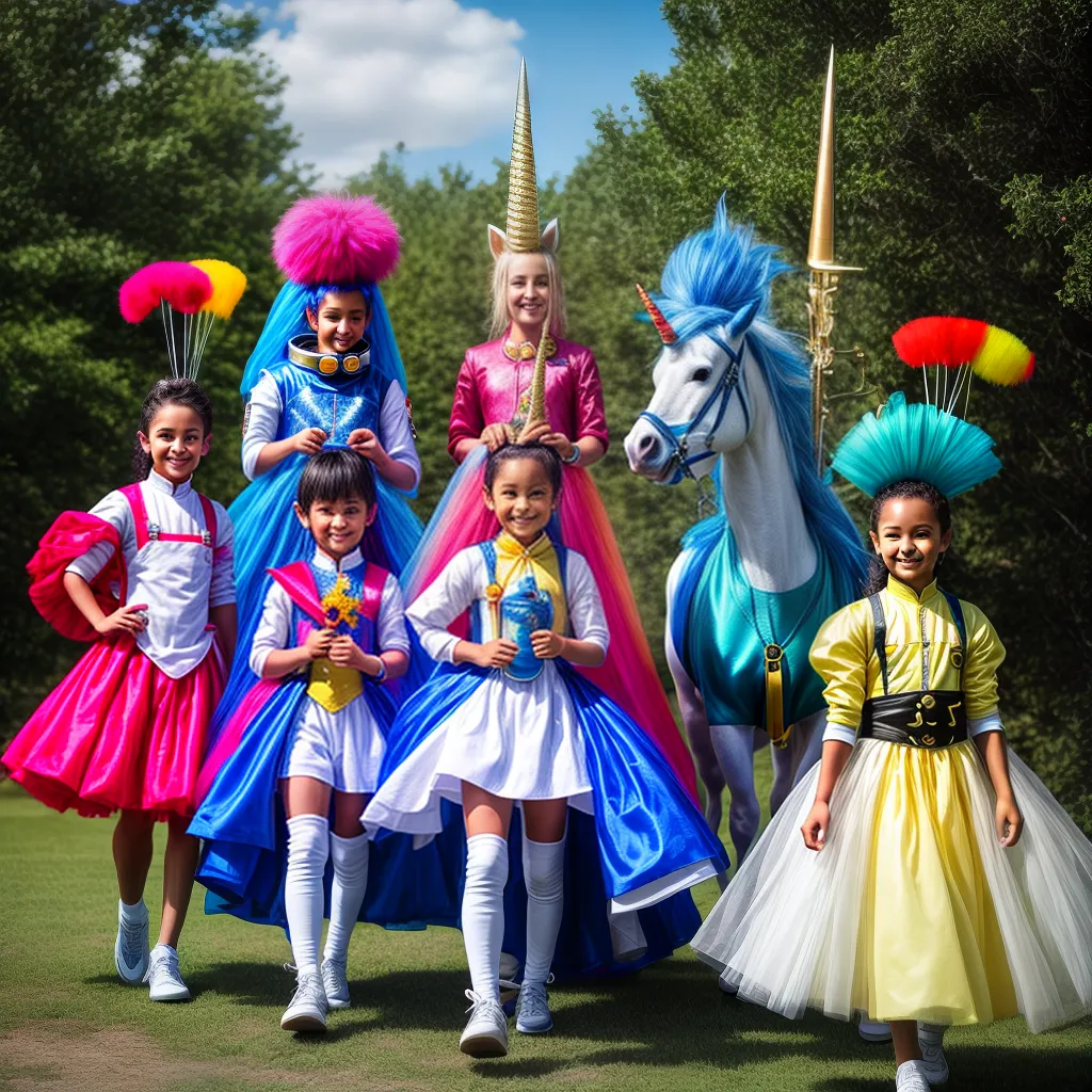 Fantasias criativas crianças imaginação
