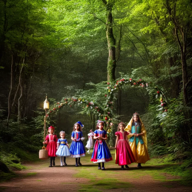criancas fantasias floresta magica 2