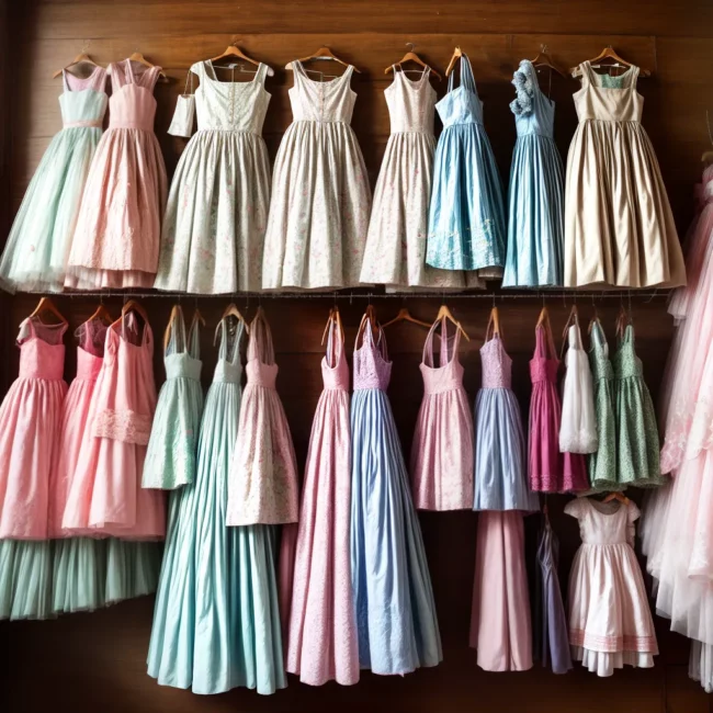 rack infantil vintage trajes nostalgia