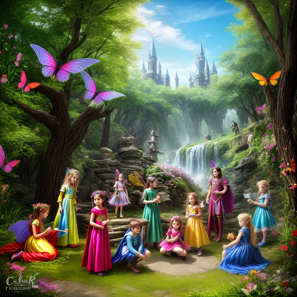 criancas fantasias livro magia Crianças fantasias livro magia