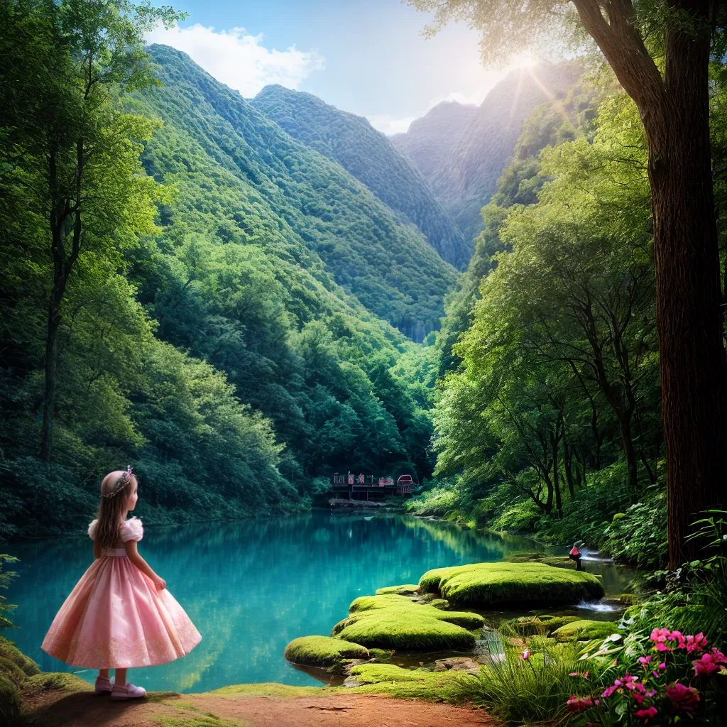 menina princesa floresta encantada Menina princesa floresta encantada