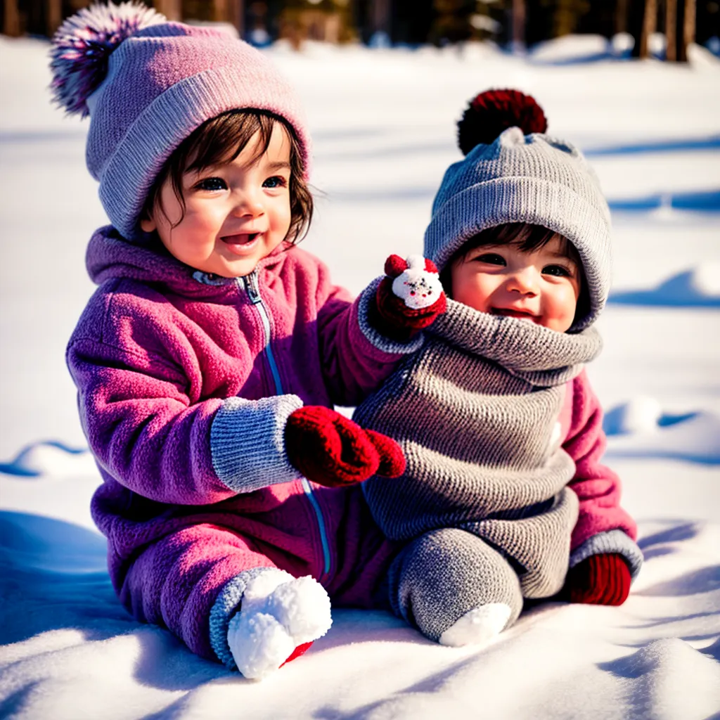 Bebê inverno fofo roupa neve