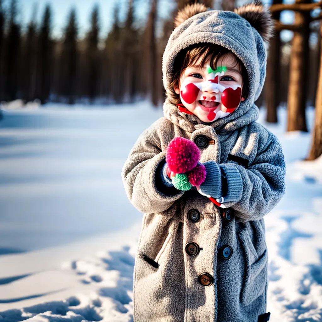 Bebê inverno fofo fofura neve
