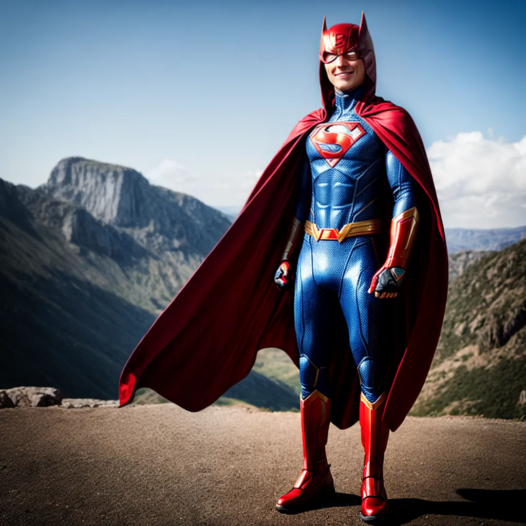 Criança super-herói imaginação monstros