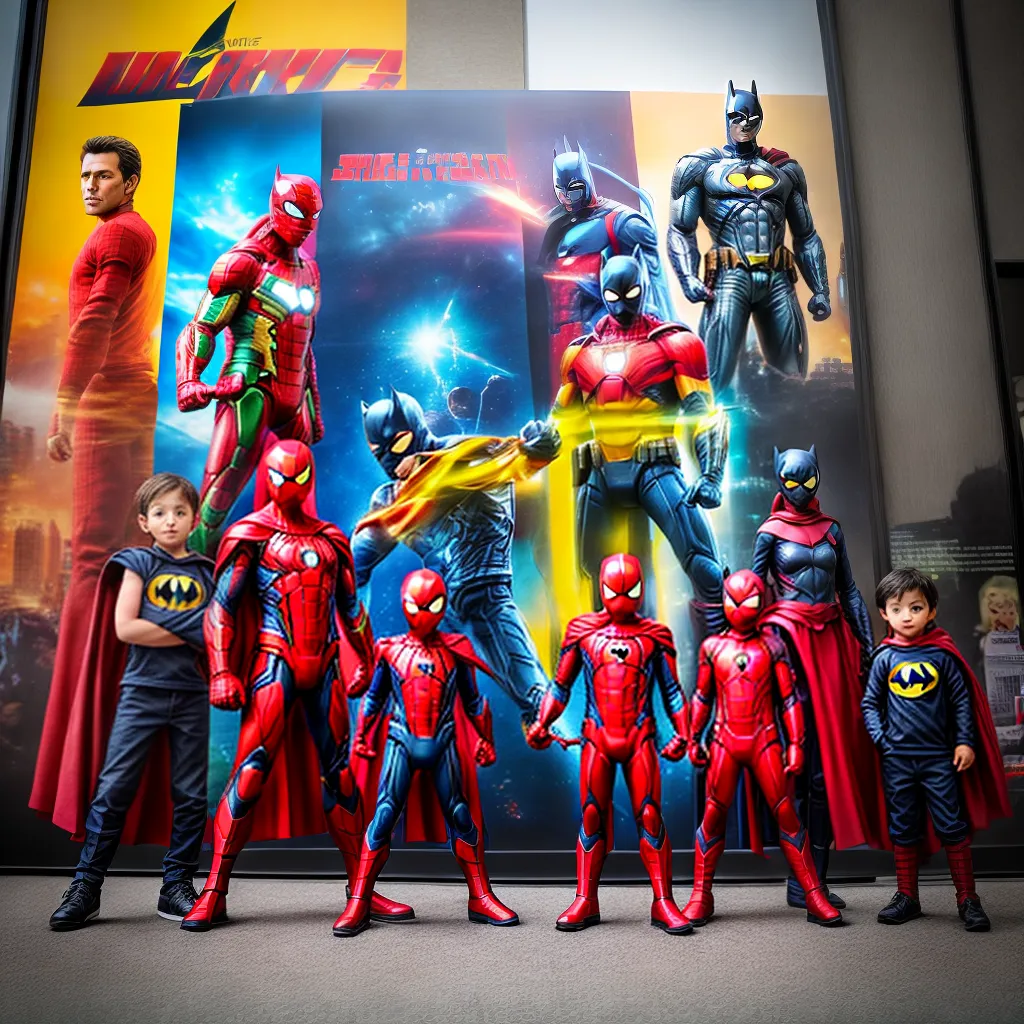 Crianças poster filme super heróis