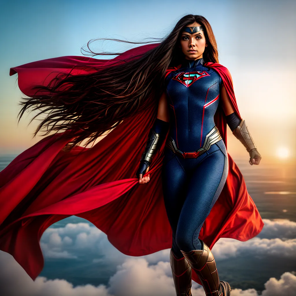 menina superheroica determinada Menina superheroica determinada