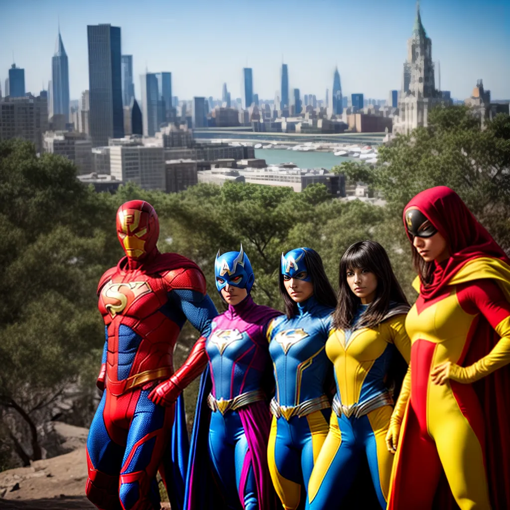 Meninas super heróis diversidade cidade