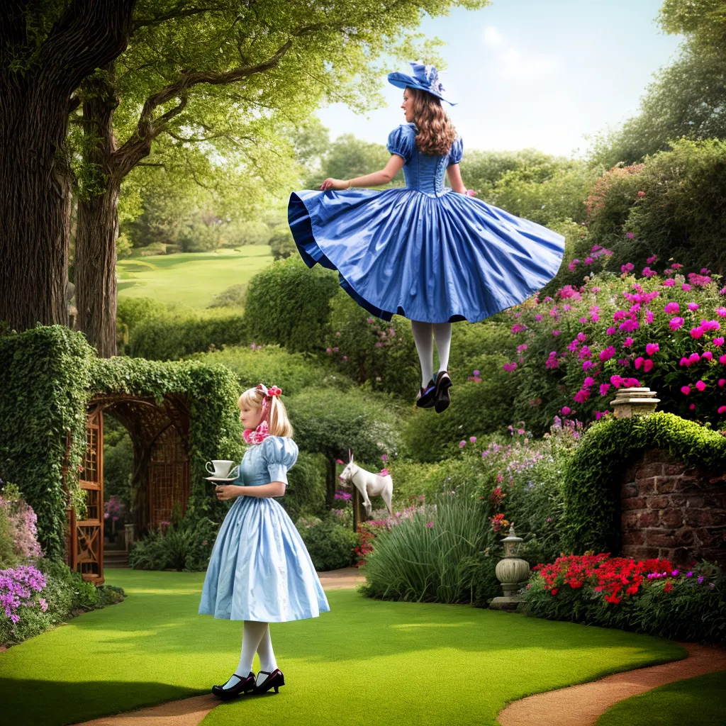 crianca alice chapeu xicara jardim Criança alice chapéu xícara jardim
