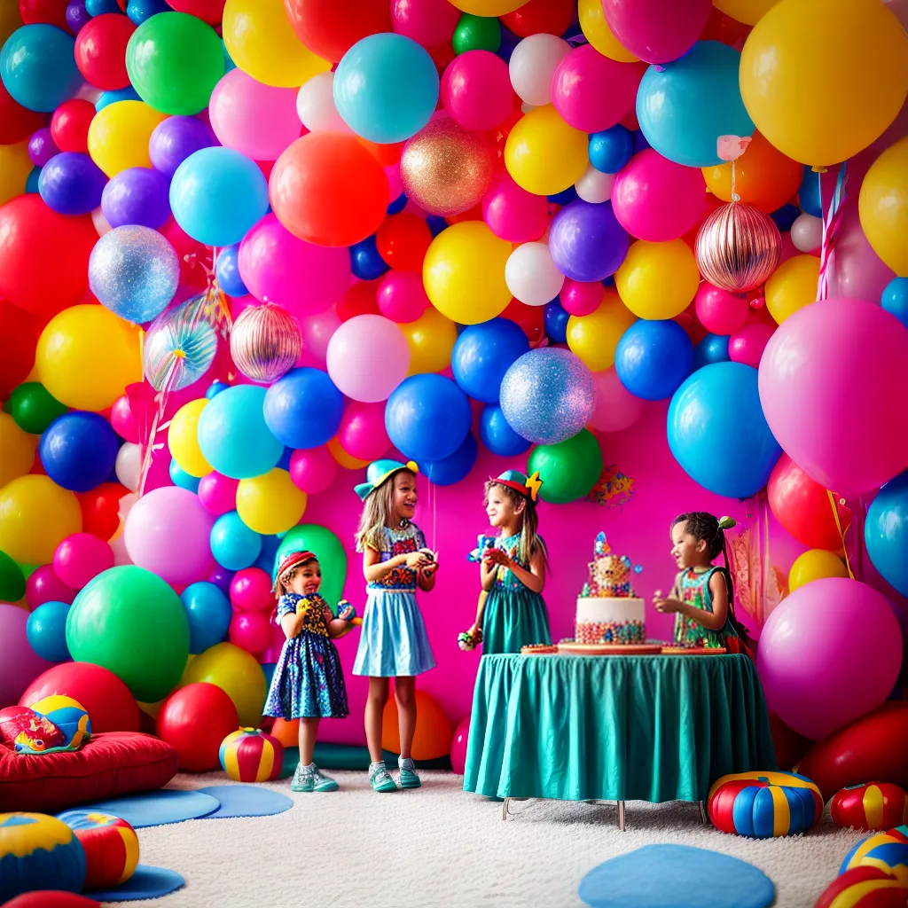 Festa infantil colorida crianças fantasias