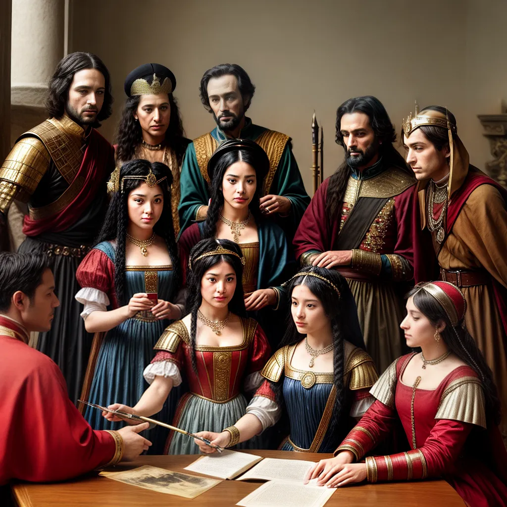 Aula interativa personagens historicos crianças