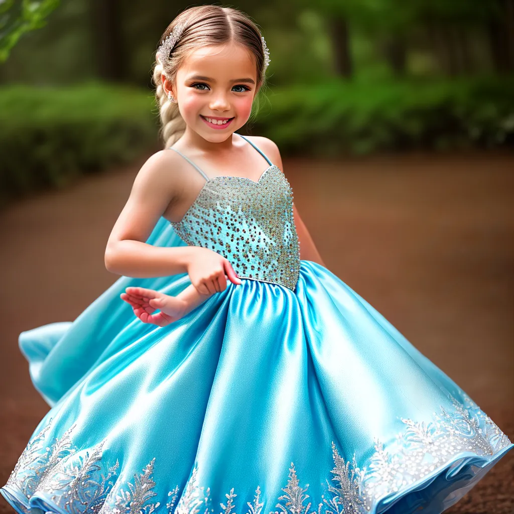 Menina princesa vestido sorriso magia