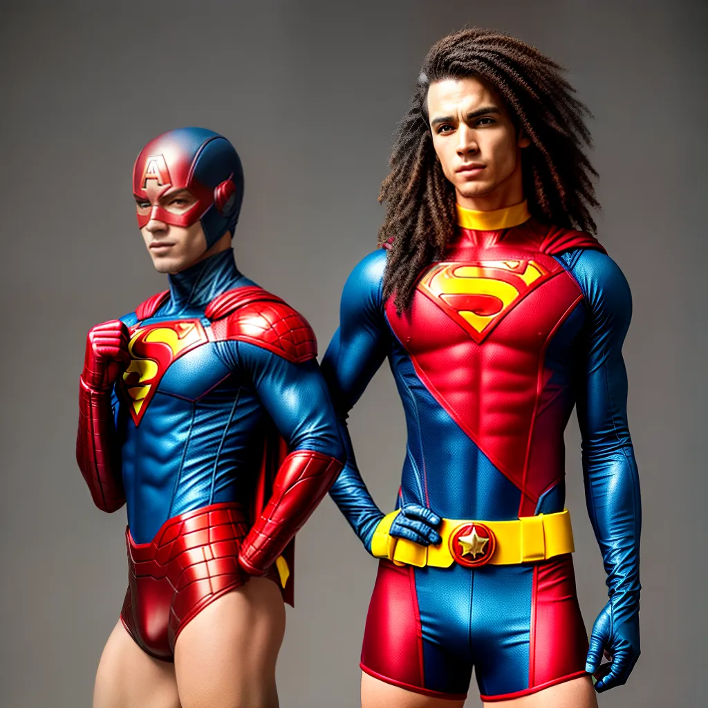 super heroi confiante cores vibrantes 1 Super herói confiante cores vibrantes