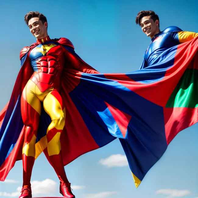 crianca super heroi imaginacao confianca