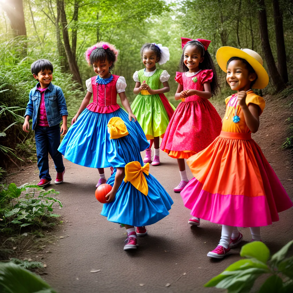 Crianças sorrisos imaginação mundo mágico