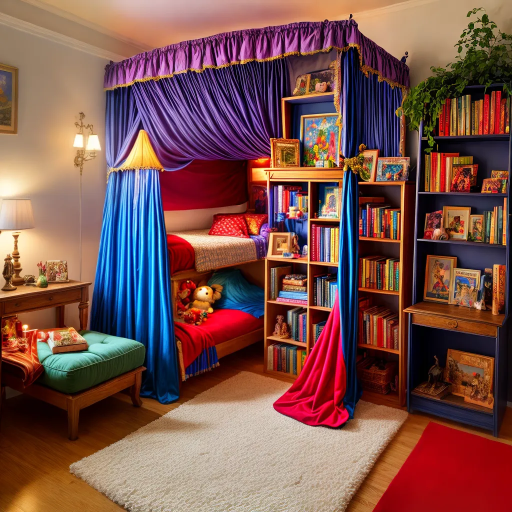 Quarto infantil mágico decorações imaginação