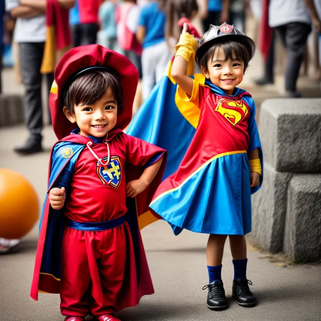crianca super heroi profissoes imaginacao