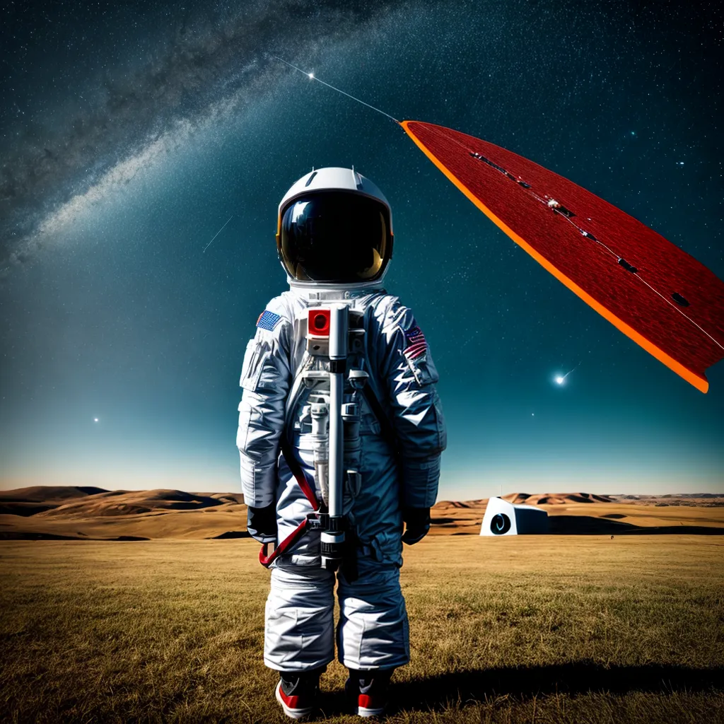 Criança astronauta campo imaginação
