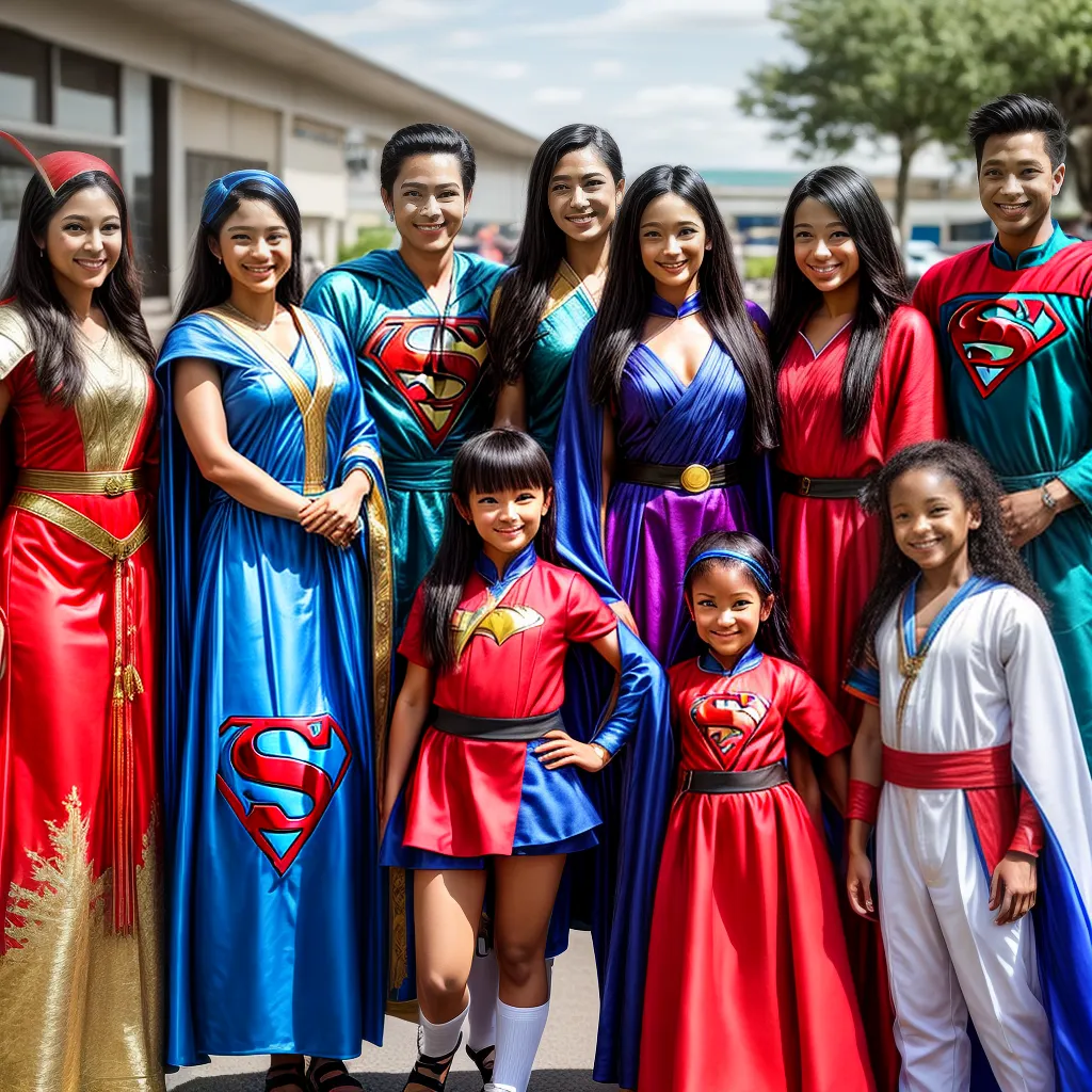 Crianças culturas trajes sorrisos imaginação