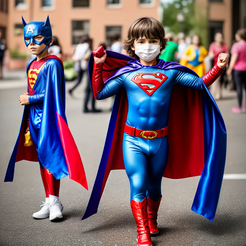 crianca super heroi caseiro Criança super herói caseiro