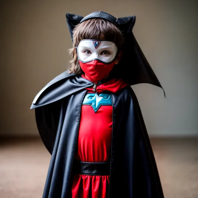 crianca super heroi confiante imaginacao