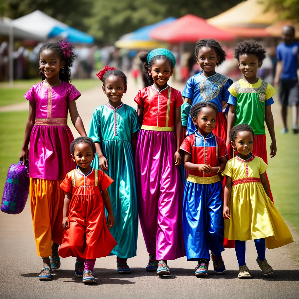 Crianças diversidade culturas fantasias