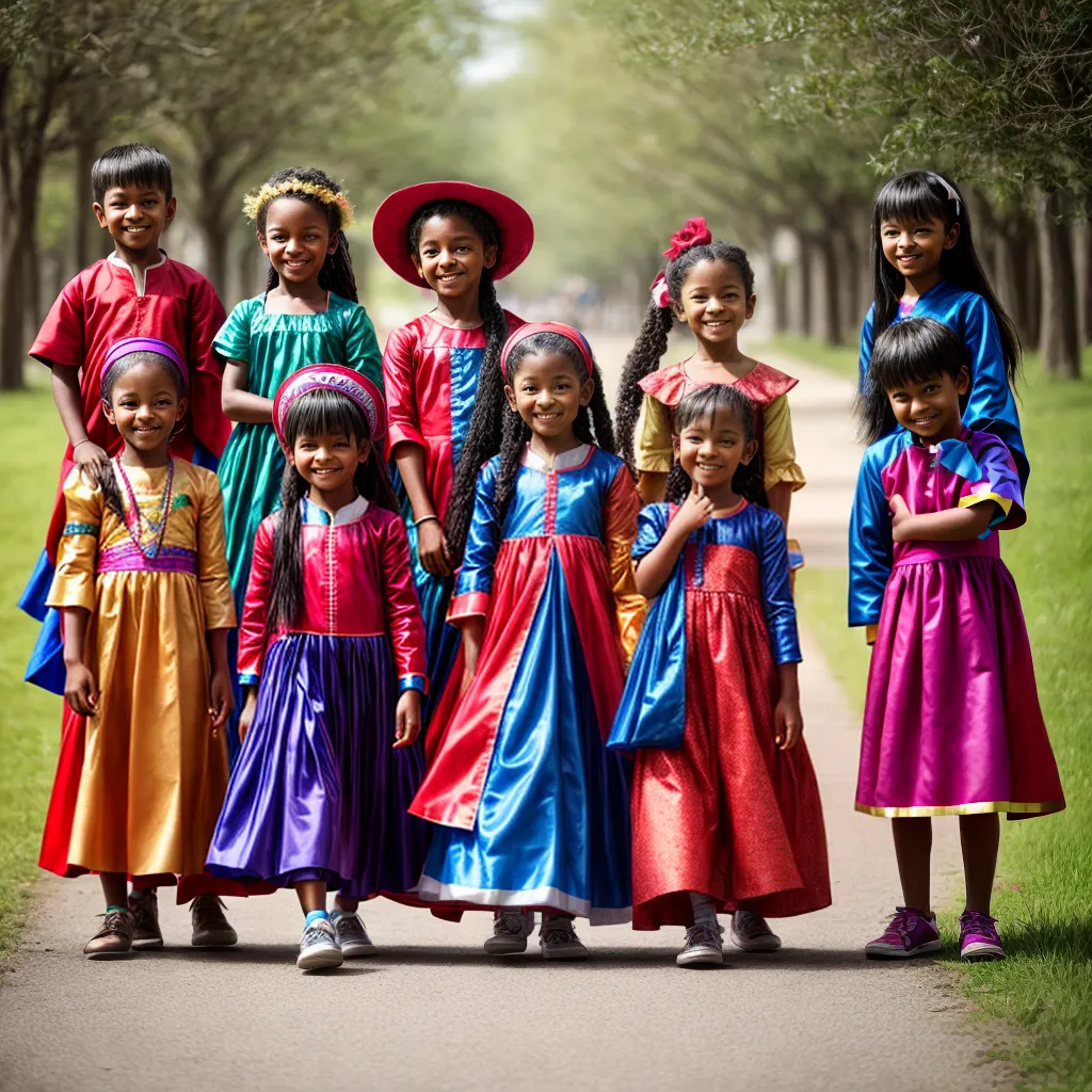Crianças diversidade culturas brincadeira