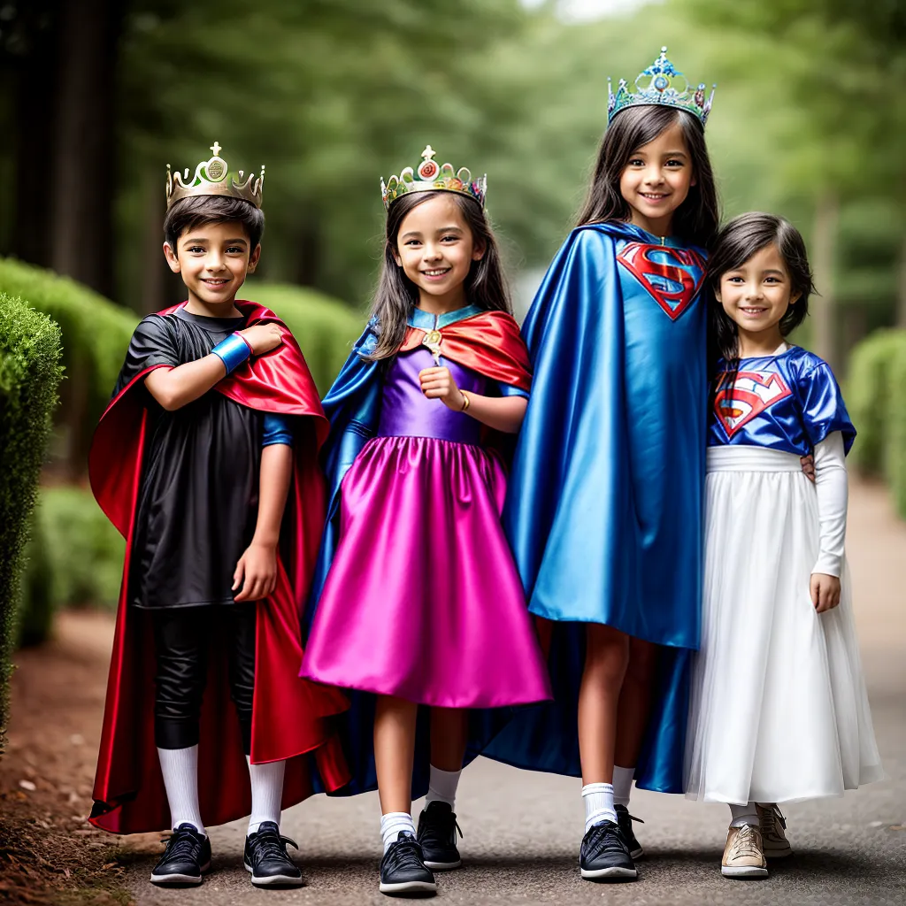 Irmão irmão super-herói princesa imaginação