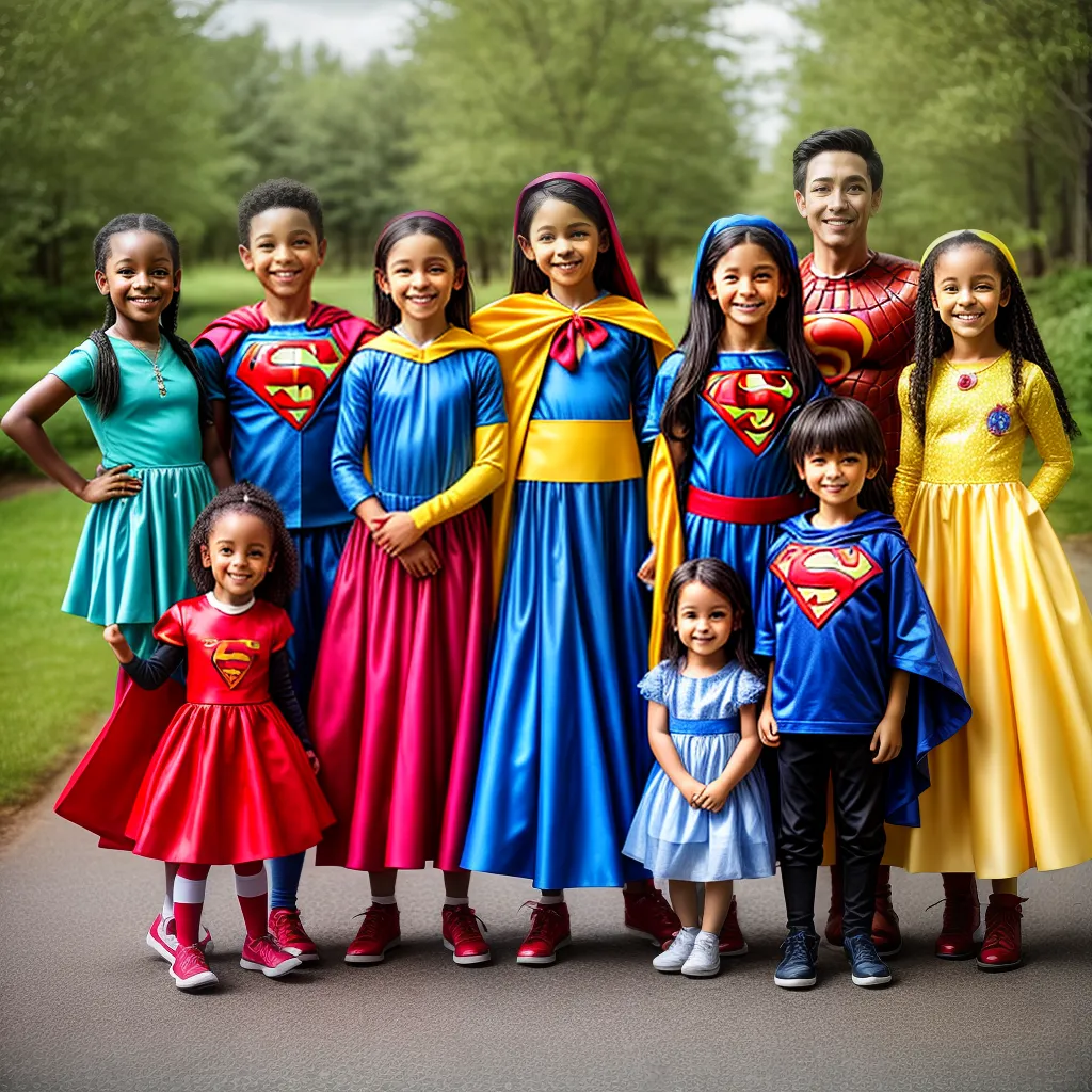 Crianças fantasias personagens tv infantil