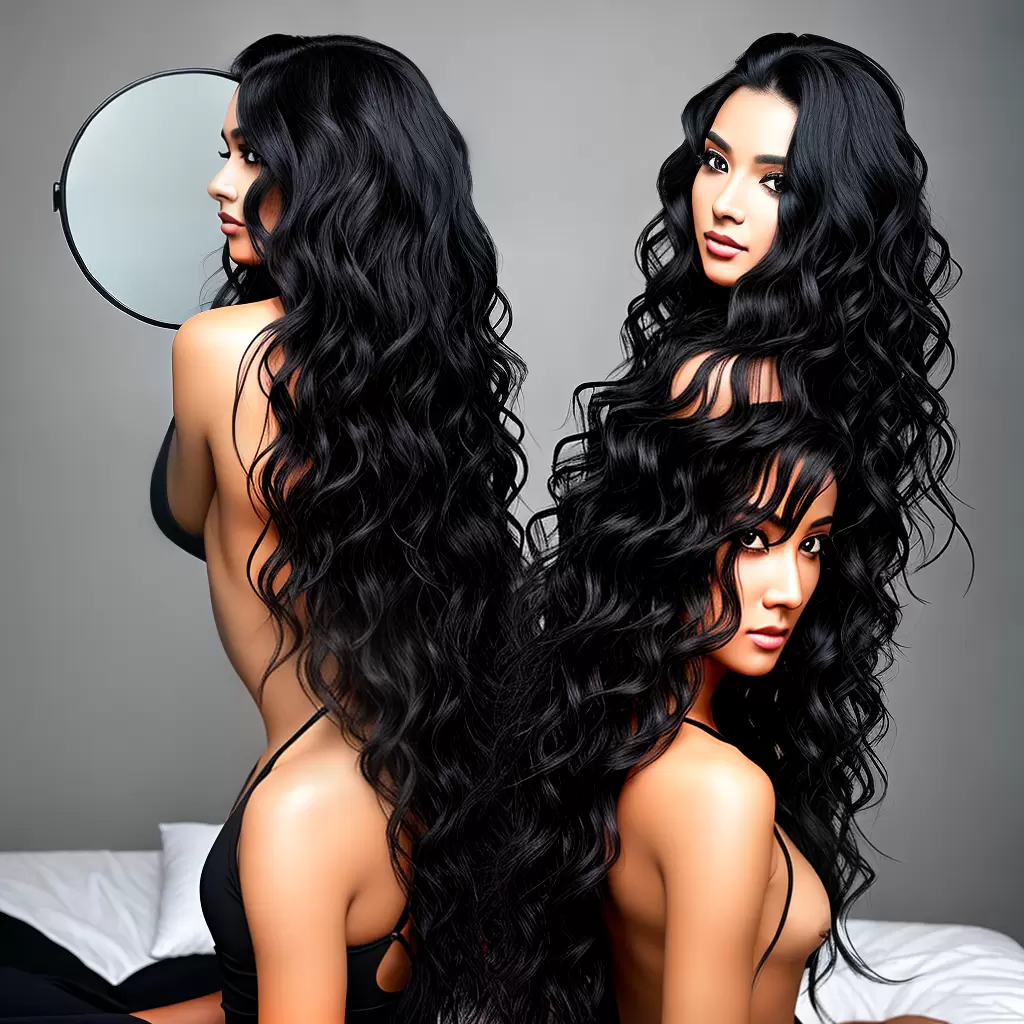 Fotos mulher cabelo espelho poder