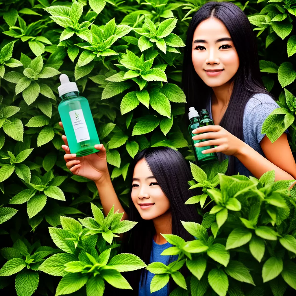 Fotos perfume mulher folhas verdes