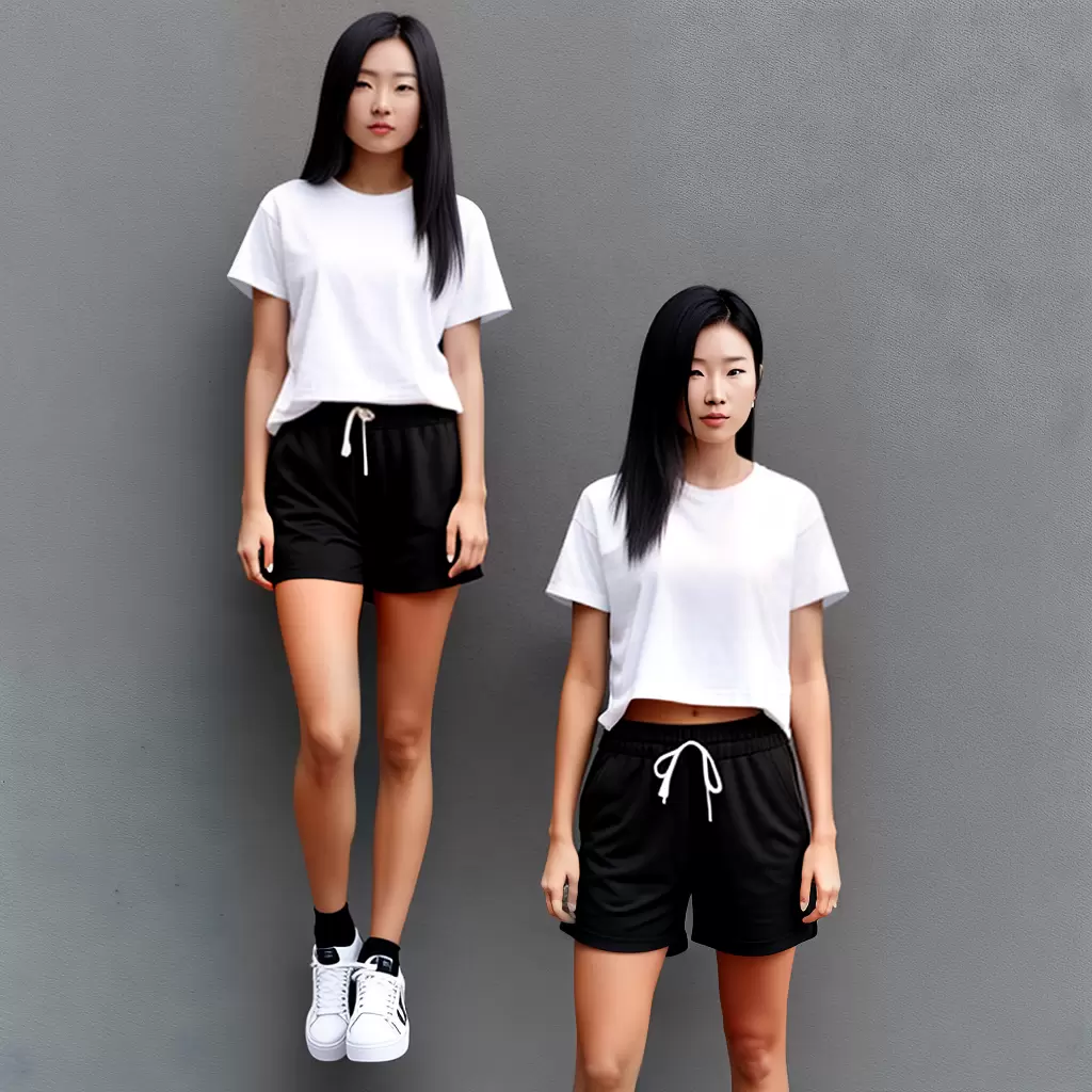 Fotos look simples preto branco tenis