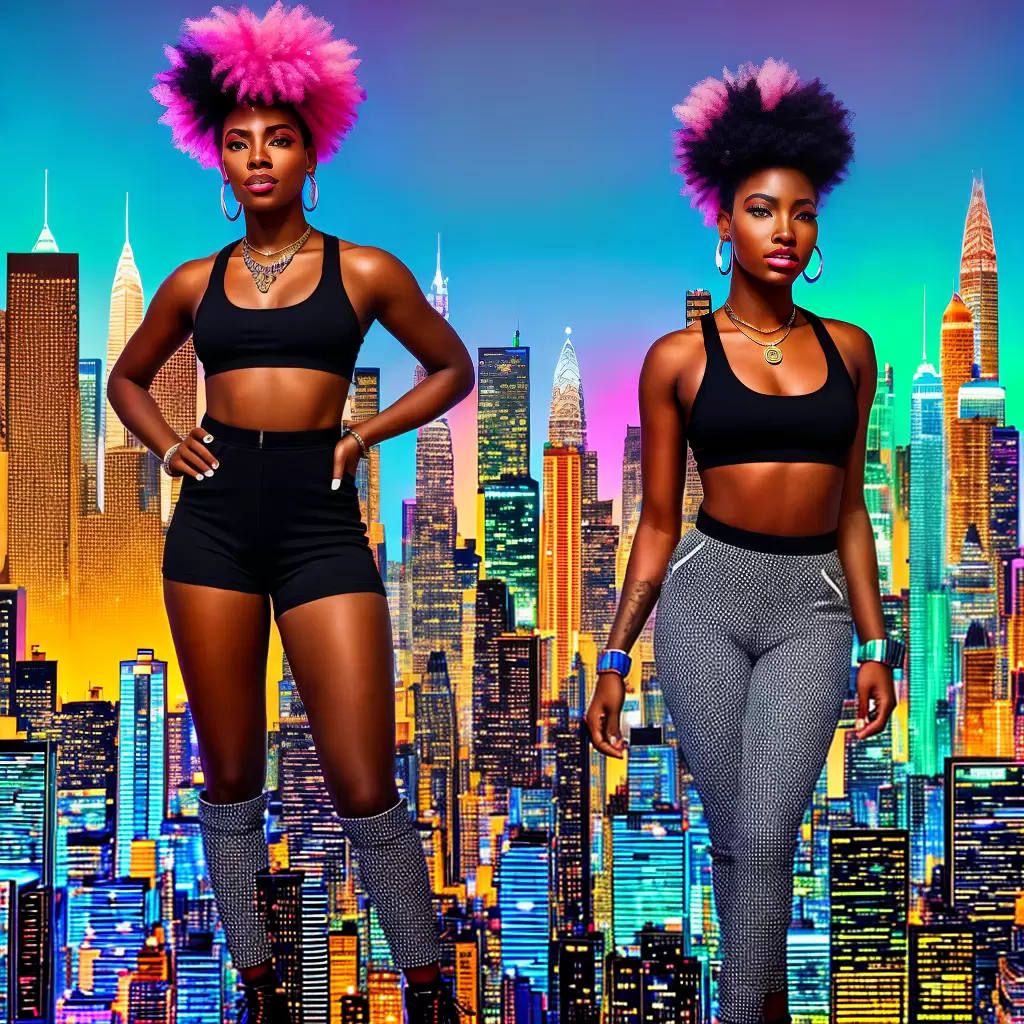 Fotos mulher shorts altos afrofuturismo Fotos mulher shorts altos afrofuturismo