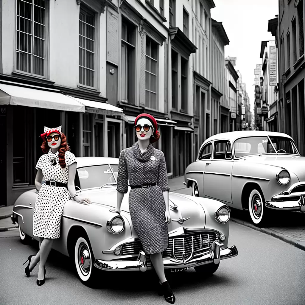 Fotos retro mulher carro oculos